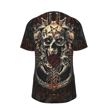 Slayer Gothic All Over Print T-Shirt - 100% Cotton As Shown