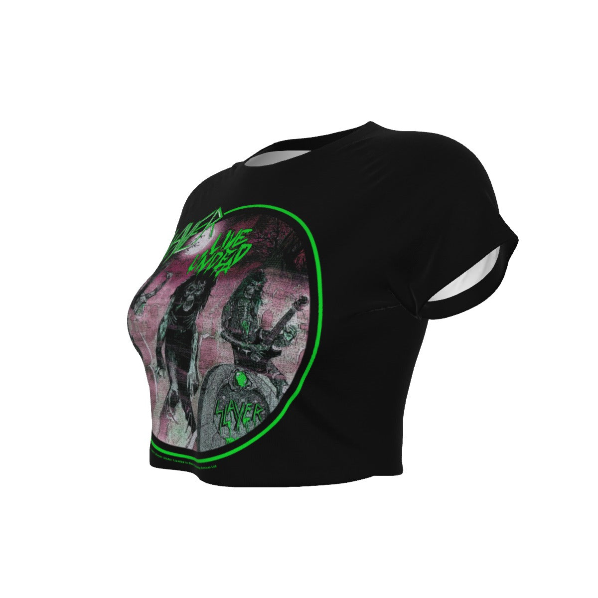 Slayer Live Undead Women's Crop Top As Shown